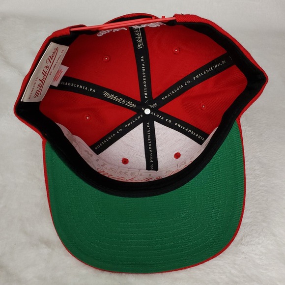 Atlanta Hawks Mitchell & Ness NBA Snapback Hat Cap 3D Logo‎ Red NWT - Picture 8 of 8